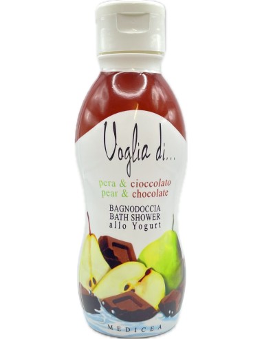 voglia di... bagnodoccia allo yogurt - 250ml - pera & cioccolato: tuttocasashop.it: igiene e cura della persona