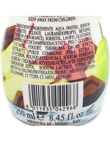voglia di... bagnodoccia allo yogurt - 250ml - pera & cioccolato: tuttocasashop.it: igiene e cura della persona