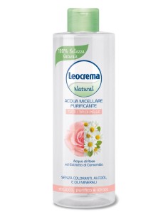 leocrema acqua micellare purificante - 400ml - acqua di rose e camomilla: tuttocasashop.it: igiene e cura della persona