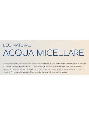 leocrema acqua micellare purificante - 400ml - acqua di rose e camomilla: tuttocasashop.it: igiene e cura della persona