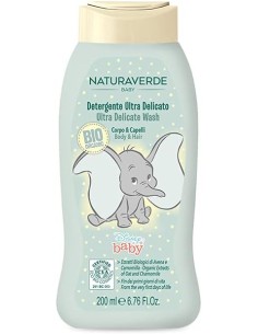 naturaverde disney baby dumbo detergente ultra delicato corpo&capelli 200ml: tuttocasashop.it: igiene e cura della persona