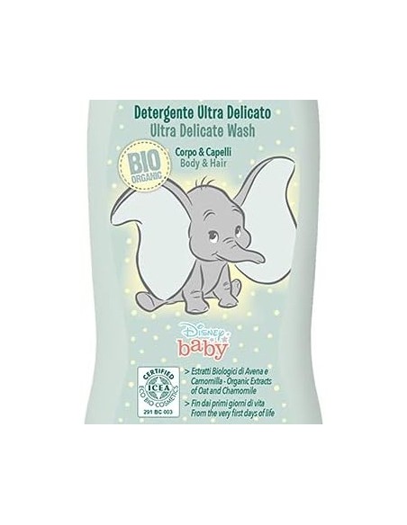 naturaverde disney baby dumbo detergente ultra delicato corpo&capelli 200ml: tuttocasashop.it: igiene e cura della persona
