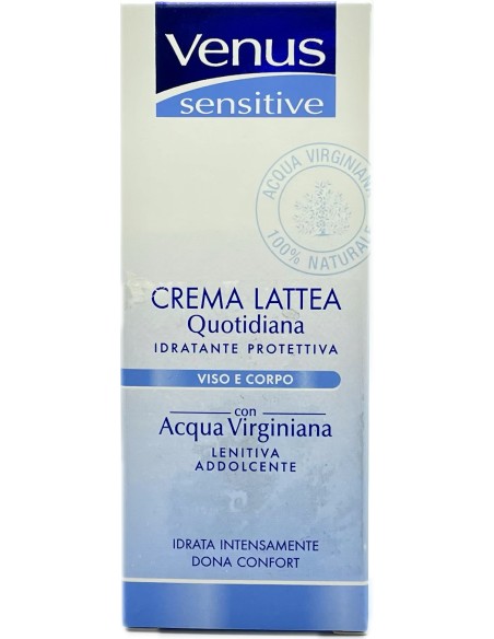 venus sensitive crema lattea quotidiana viso corpo 75ml - acqua virginiana: tuttocasashop.it: igiene e cura della persona