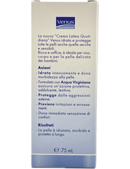 venus sensitive crema lattea quotidiana viso corpo 75ml - acqua virginiana: tuttocasashop.it: igiene e cura della persona