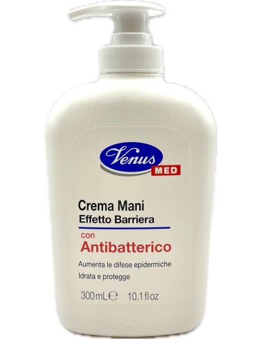 venus med crema mani effetto barriera - 300ml - con antibatterico: tuttocasashop.it: igiene e cura della persona