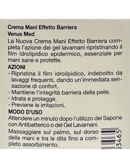 venus med crema mani effetto barriera - 300ml - con antibatterico: tuttocasashop.it: igiene e cura della persona