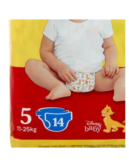 huggies unistar - 14 pannolini taglia 5 junior 11-25 kg: tuttocasashop.it: igiene e cura della persona