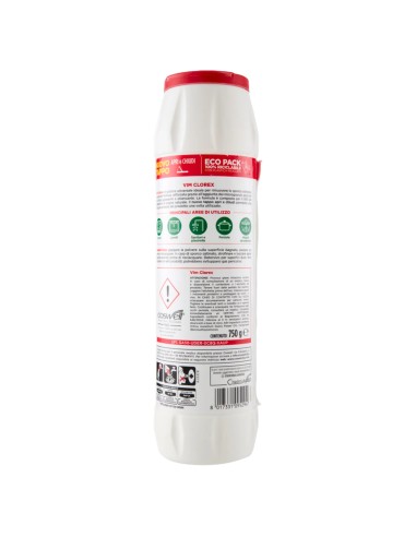 vim clorex detergente in polvere per superfici - 750g: tuttocasashop.it: pulizia e cura della casa