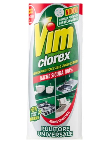 vim clorex detergente in polvere per superfici - 750g: tuttocasashop.it: pulizia e cura della casa