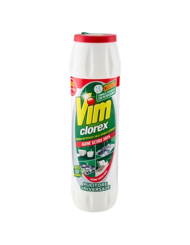 vim clorex detergente in polvere per superfici - 750g: tuttocasashop.it: pulizia e cura della casa