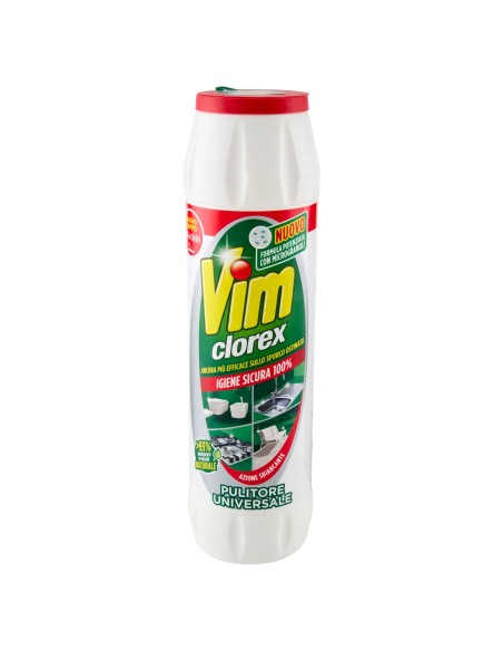 vim clorex detergente in polvere per superfici - 750g: tuttocasashop.it: pulizia e cura della casa