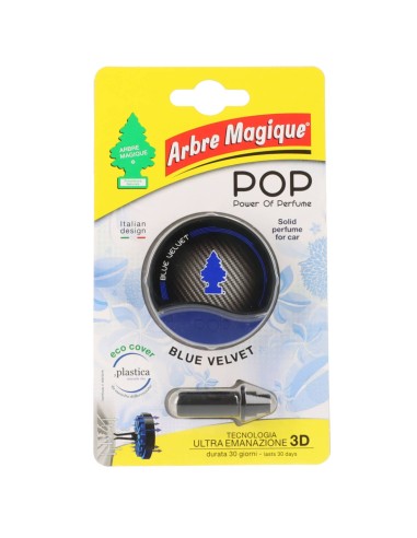 arbre magique pop power of perfume - deodorante per auto - blue velvet: tuttocasashop.it: pulizia e cura della casa
