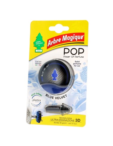 arbre magique pop power of perfume - deodorante per auto - blue velvet: tuttocasashop.it: pulizia e cura della casa