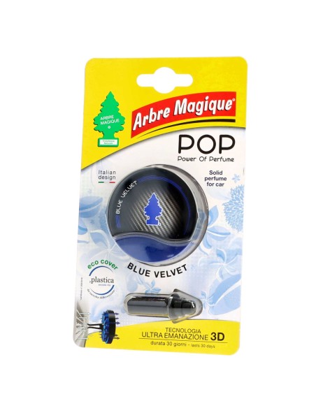 arbre magique pop power of perfume - deodorante per auto - blue velvet: tuttocasashop.it: pulizia e cura della casa