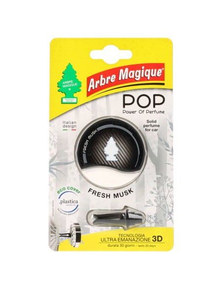 arbre magique pop power of perfume - deodorante per auto - fresh musk: tuttocasashop.it: pulizia e cura della casa