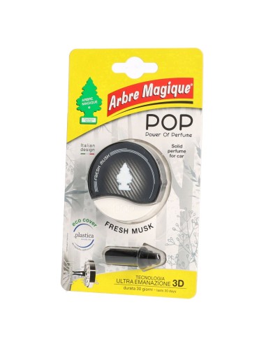 arbre magique pop power of perfume - deodorante per auto - fresh musk: tuttocasashop.it: pulizia e cura della casa