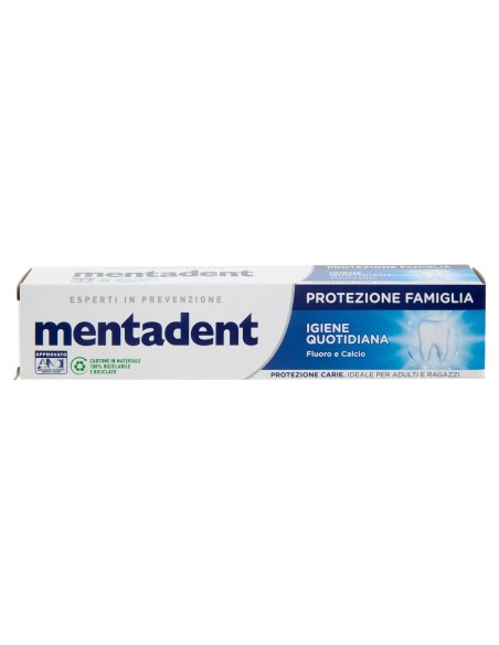 mentadent dentifricio 75ml - protezione famiglia - igiene quotidiana: tuttocasashop.it: igiene e cura della persona