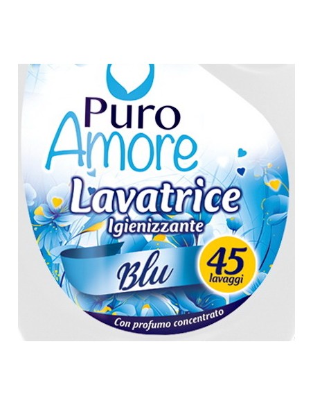 puro amore detersivo liquido lavatrice 45 lavaggi 2025ml - igienizzante blu: tuttocasashop.it: prodotti per bucato e tessuti