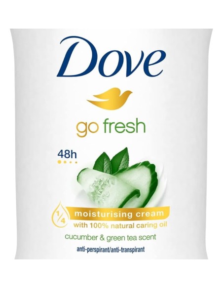 dove deodorante stick 40ml - 48h no alcool - go fresh - cucumber: tuttocasashop.it: igiene e cura della persona