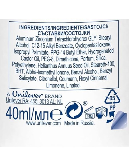 dove deodorante stick 40ml - 48h no alcool - go fresh - cucumber: tuttocasashop.it: igiene e cura della persona