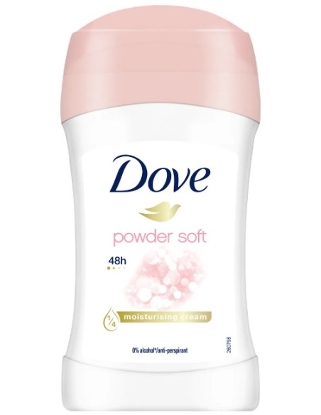 dove deodorante stick 40ml - 48h no alcool - powder soft: tuttocasashop.it: igiene e cura della persona