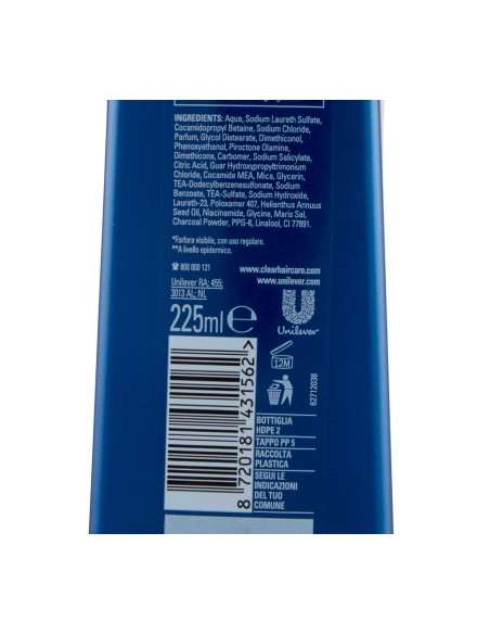 clear shampoo antiforfora 225ml - nutriente legend by cr7 cristiano ronaldo: tuttocasashop.it: igiene e cura della persona