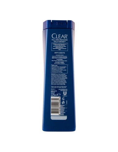 clear shampoo antiforfora 225ml - anti caduta rinforzante per capelli deboli: tuttocasashop.it: igiene e cura della persona