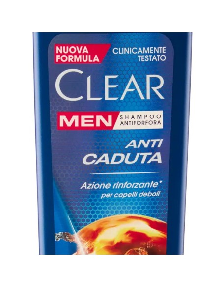 clear shampoo antiforfora 225ml - anti caduta rinforzante per capelli deboli: tuttocasashop.it: igiene e cura della persona