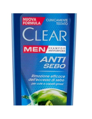 clear shampoo antiforfora 225ml - anti sebo - per capelli e cute grassa: tuttocasashop.it: igiene e cura della persona