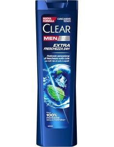 clear shampoo antiforfora 225ml - extra freschezza 24h: tuttocasashop.it: igiene e cura della persona