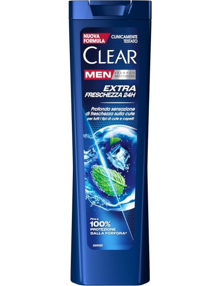 clear shampoo antiforfora 225ml - extra freschezza 24h: tuttocasashop.it: igiene e cura della persona