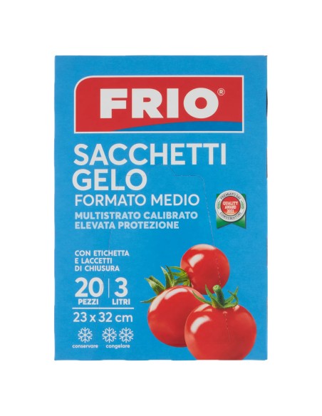 frio sacchi gelo formato medio - 3 litri - 23x32cm - 20 pezzi: tuttocasashop.it: carta & monouso