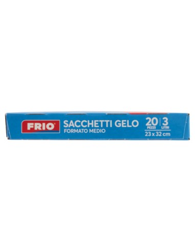 frio sacchi gelo formato medio - 3 litri - 23x32cm - 20 pezzi: tuttocasashop.it: carta & monouso