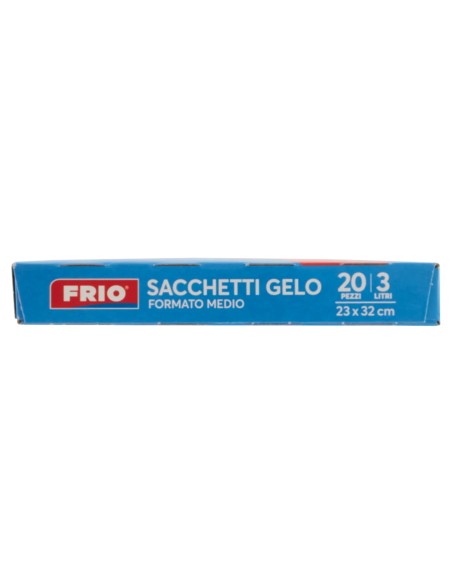 frio sacchi gelo formato medio - 3 litri - 23x32cm - 20 pezzi: tuttocasashop.it: carta & monouso