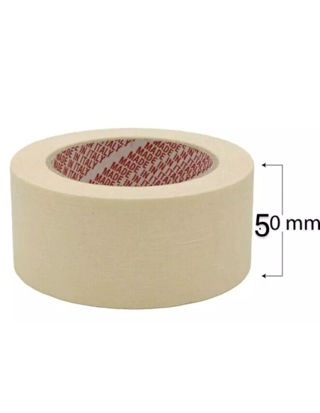 lc nastro adesivo di carta 50mm x 50 metri - gommata incollante a solvente: tuttocasashop.it: altro - bazar