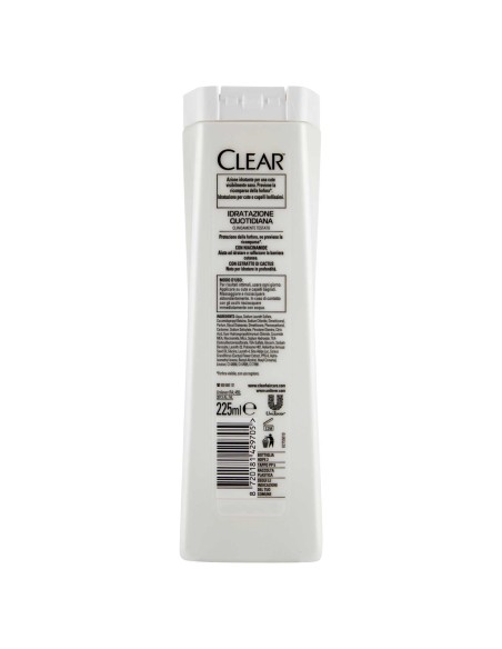 clear shampoo antiforfora - 225ml - sport - idratazione quotidiana: tuttocasashop.it: igiene e cura della persona