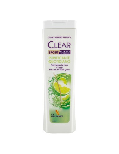 clear shampoo antiforfora - 225ml - sport - purificante quotidiano: tuttocasashop.it: igiene e cura della persona
