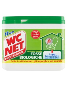 wc net fosse biologiche - 12 caps - evita cattivi odori ingorghi e spurghi: tuttocasashop.it: pulizia e cura della casa