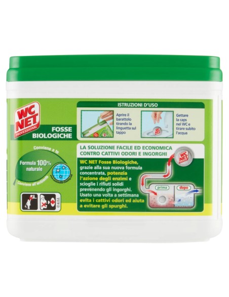 wc net fosse biologiche - 12 caps - evita cattivi odori ingorghi e spurghi: tuttocasashop.it: pulizia e cura della casa