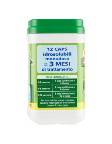 wc net fosse biologiche - 12 caps - evita cattivi odori ingorghi e spurghi: tuttocasashop.it: pulizia e cura della casa
