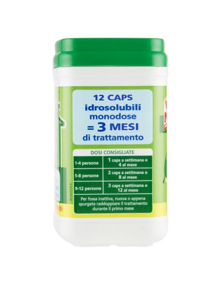 wc net fosse biologiche - 12 caps - evita cattivi odori ingorghi e spurghi: tuttocasashop.it: pulizia e cura della casa