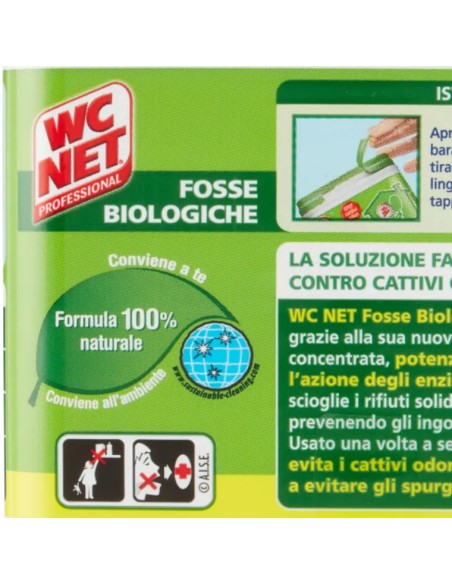 wc net fosse biologiche - 12 caps - evita cattivi odori ingorghi e spurghi: tuttocasashop.it: pulizia e cura della casa