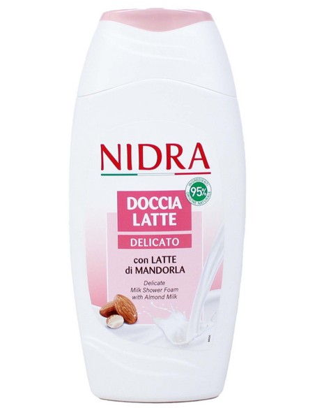 nidra docciaschiuma 250ml - doccia latte - delicato - con latte di mandorla: tuttocasashop.it: igiene e cura della persona