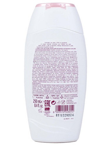 nidra docciaschiuma 250ml - doccia latte - delicato - con latte di mandorla: tuttocasashop.it: igiene e cura della persona