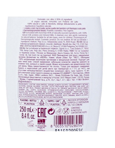 nidra docciaschiuma 250ml - doccia latte - delicato - con latte di mandorla: tuttocasashop.it: igiene e cura della persona