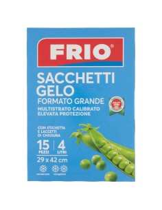 frio sacchi gelo formato grande - 4 litri - 29x42cm - 15 pezzi: tuttocasashop.it: carta & monouso
