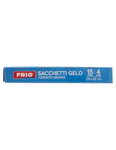 frio sacchi gelo formato grande - 4 litri - 29x42cm - 15 pezzi: tuttocasashop.it: carta & monouso