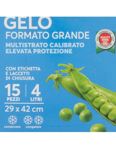 frio sacchi gelo formato grande - 4 litri - 29x42cm - 15 pezzi: tuttocasashop.it: carta & monouso