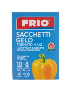 frio sacchi gelo formato maxi - 8 litri - 34x52cm - 10 pezzi: tuttocasashop.it: carta & monouso
