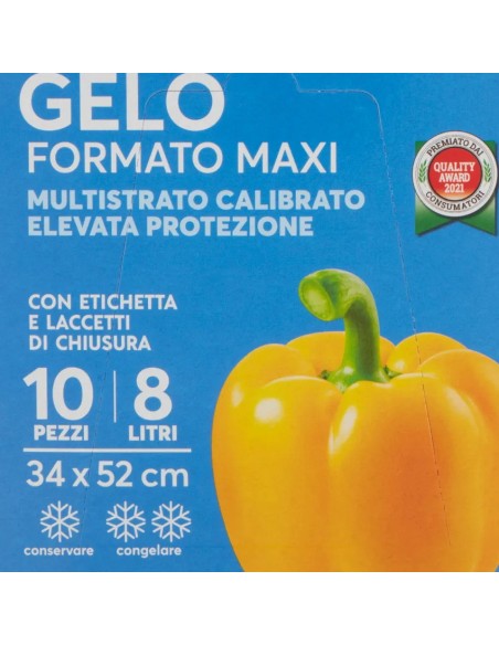 frio sacchi gelo formato maxi - 8 litri - 34x52cm - 10 pezzi: tuttocasashop.it: carta & monouso